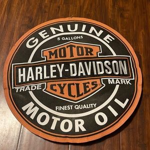 Harley Davidson burlap door decor 20”